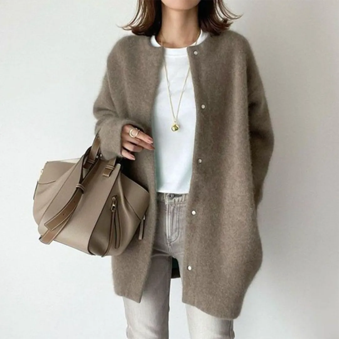 Amelia™ - Elegant and Refined Cotton Cardigan