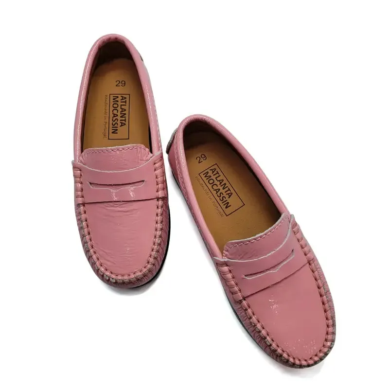 Atlanta Mocassin Blush Patent Penny Loafer 032