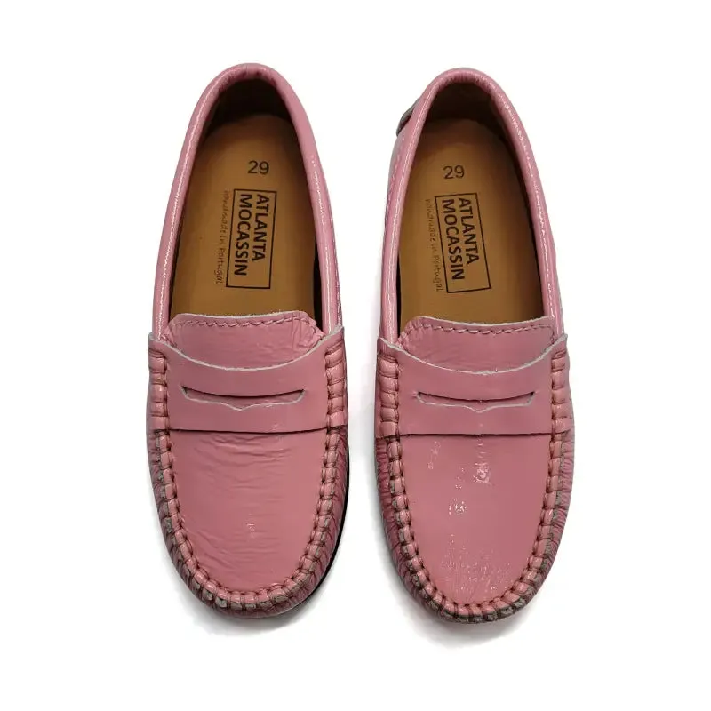 Atlanta Mocassin Blush Patent Penny Loafer 032