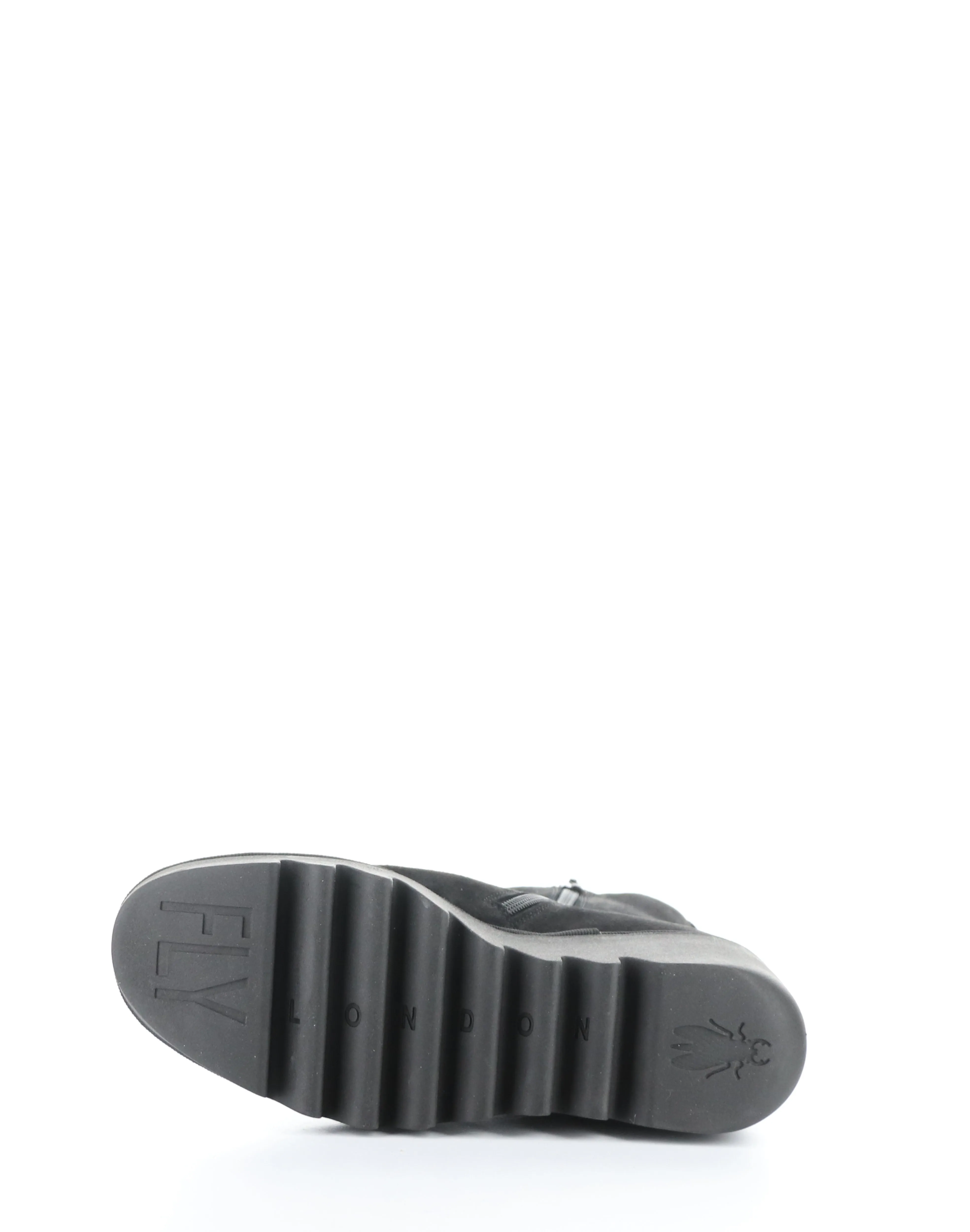 BAAN538FLY BLACK Round Toe Boots