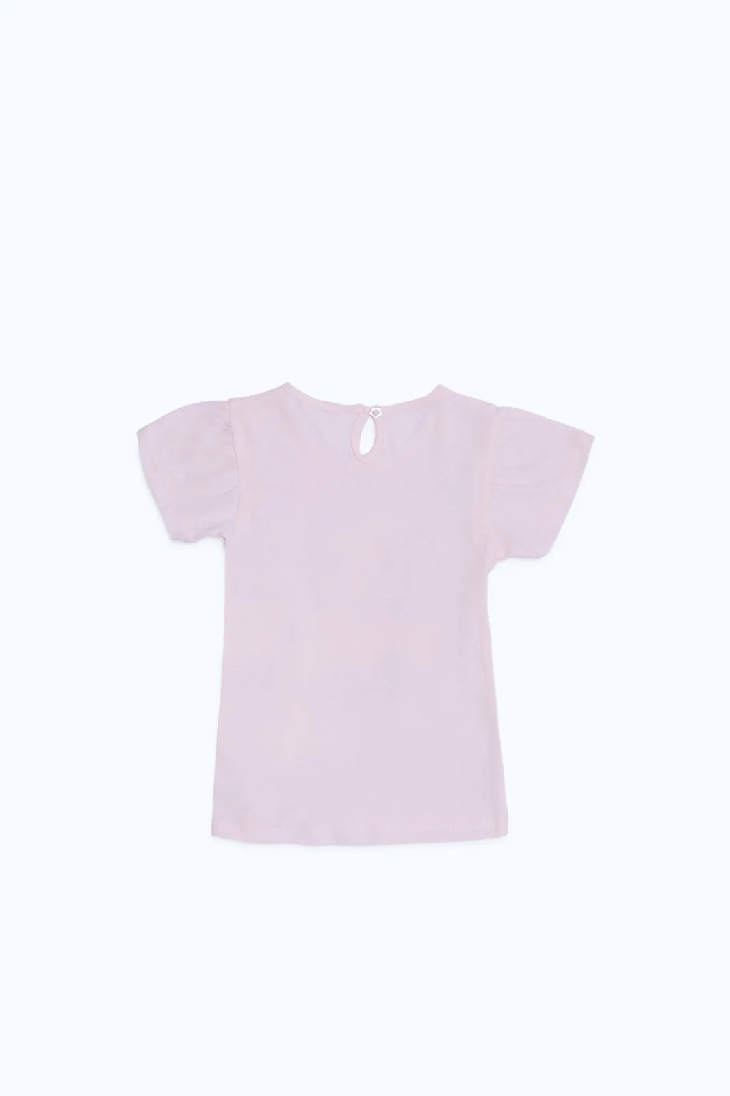 Baby Girls Pink Placement Print T-Shirt