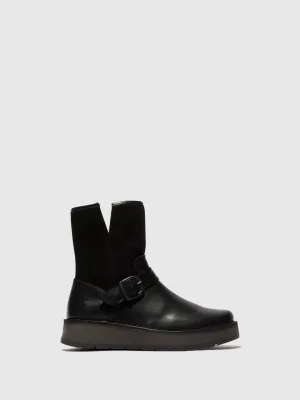 Buckle Ankle Boots RUTH101FLY BLACK