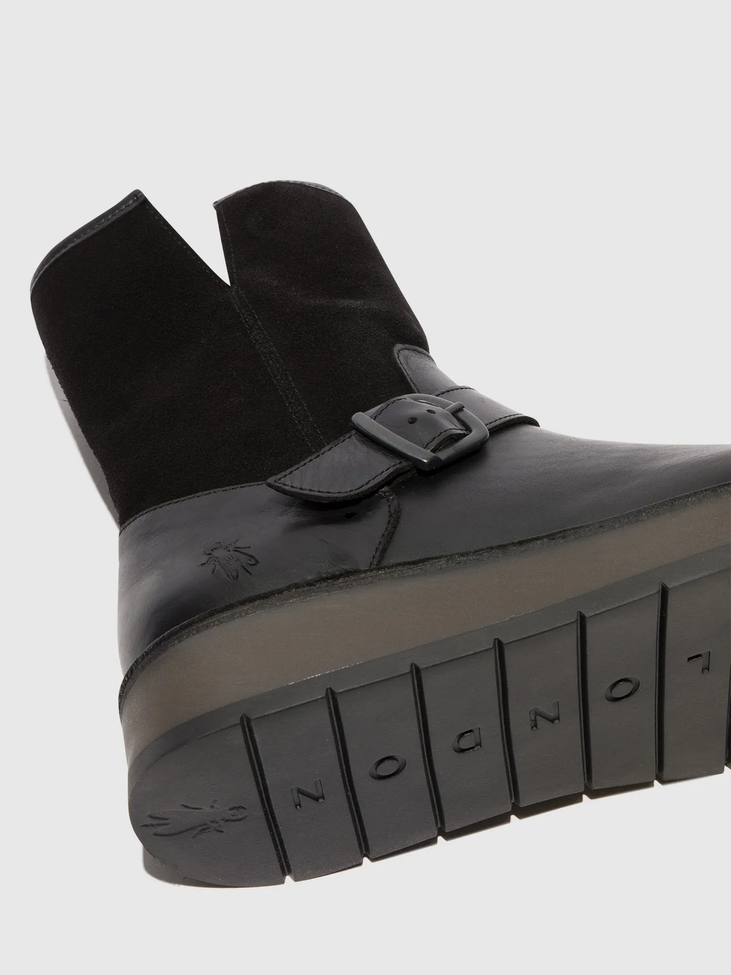 Buckle Ankle Boots RUTH101FLY BLACK
