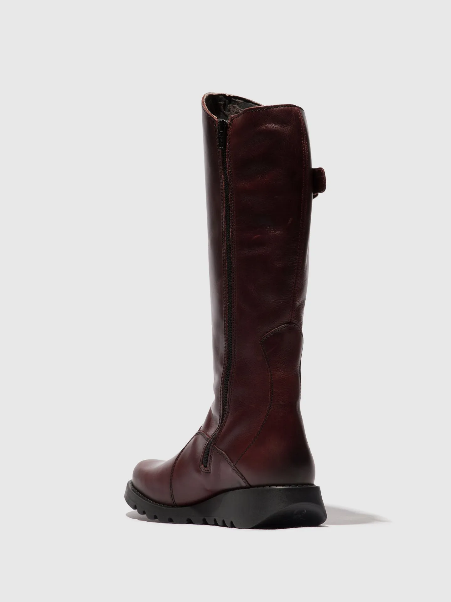 Buckle Boots MOL 2 WINE(BLACK SOLE)
