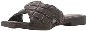 Cape Robbin ALANIS Classic Slip-On Comfort Slide Sandals Black (7, Black)