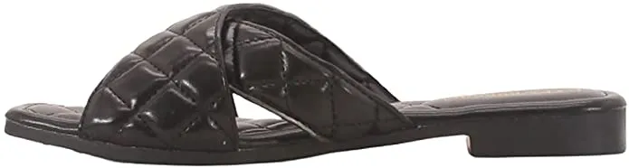 Cape Robbin ALANIS Classic Slip-On Comfort Slide Sandals Black (7, Black)