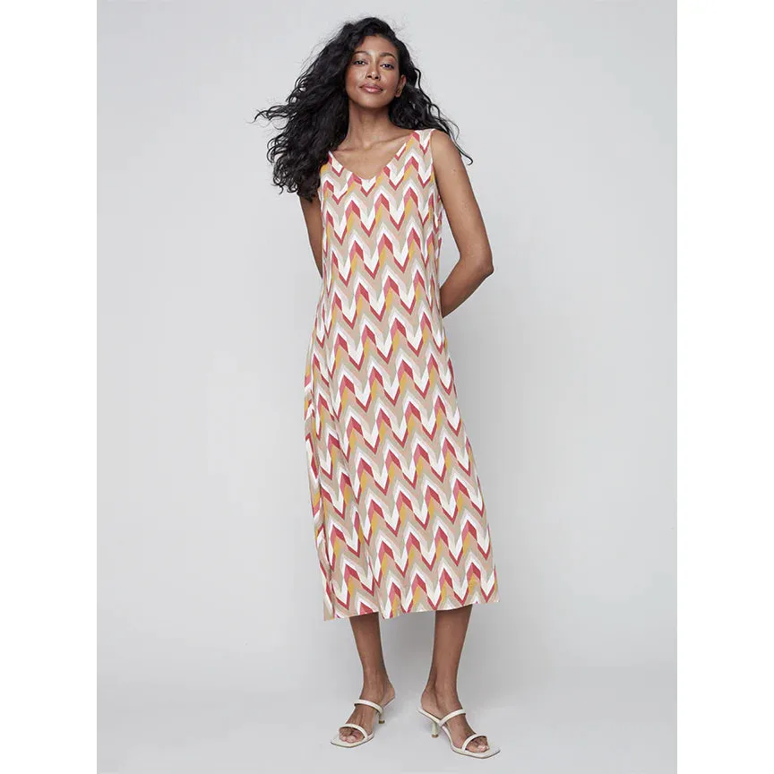 CHEVRON PRINT DRESS