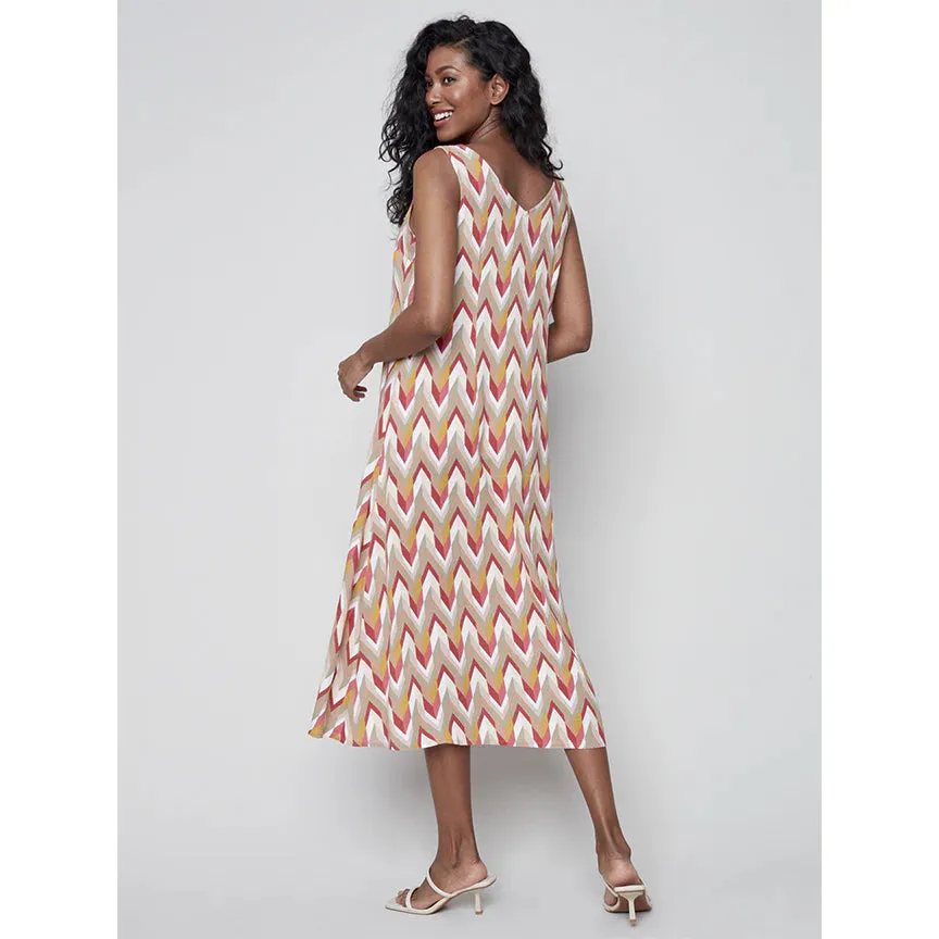 CHEVRON PRINT DRESS