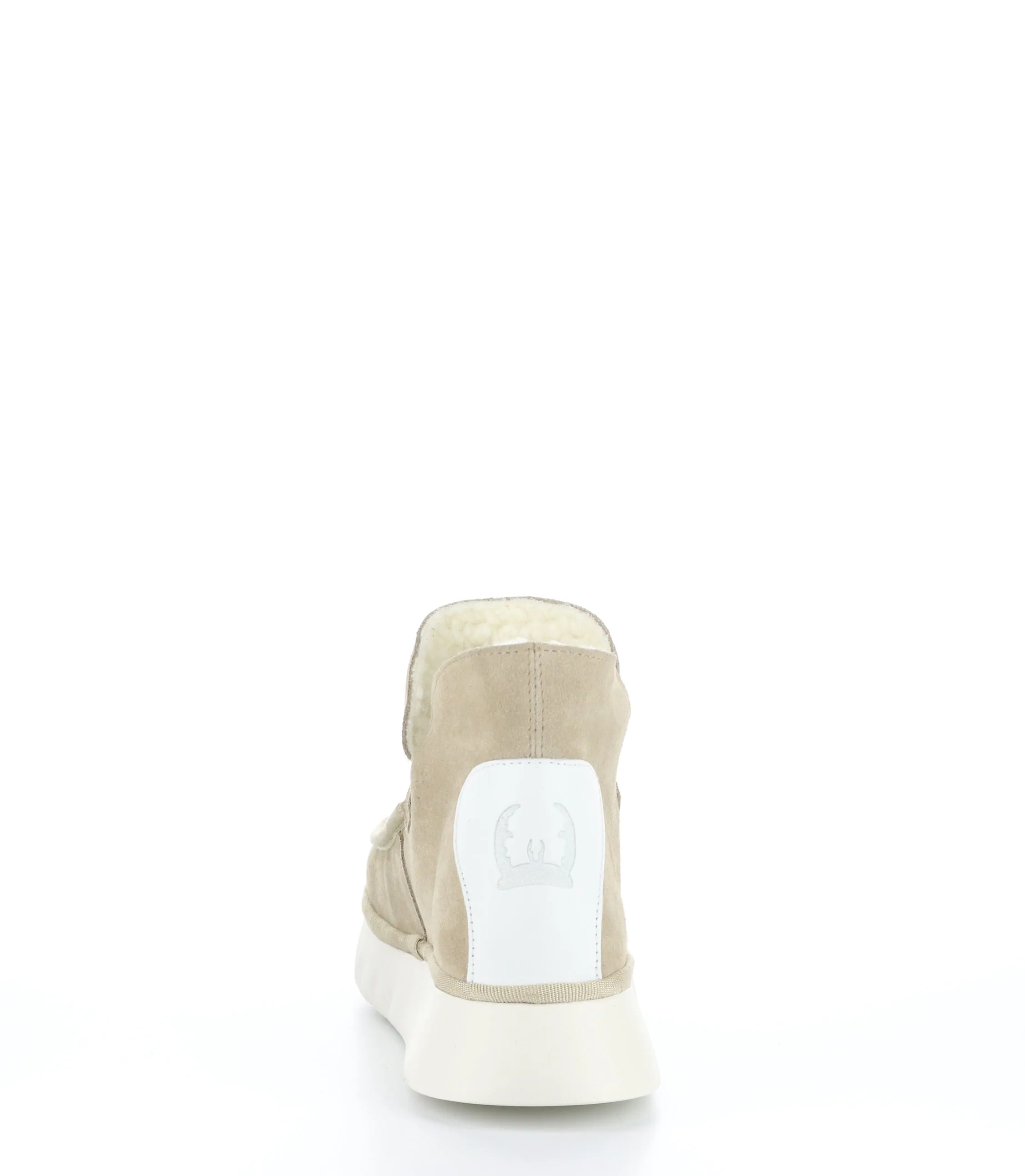 COZE348FLY Creme Round Toe Ankle Boots