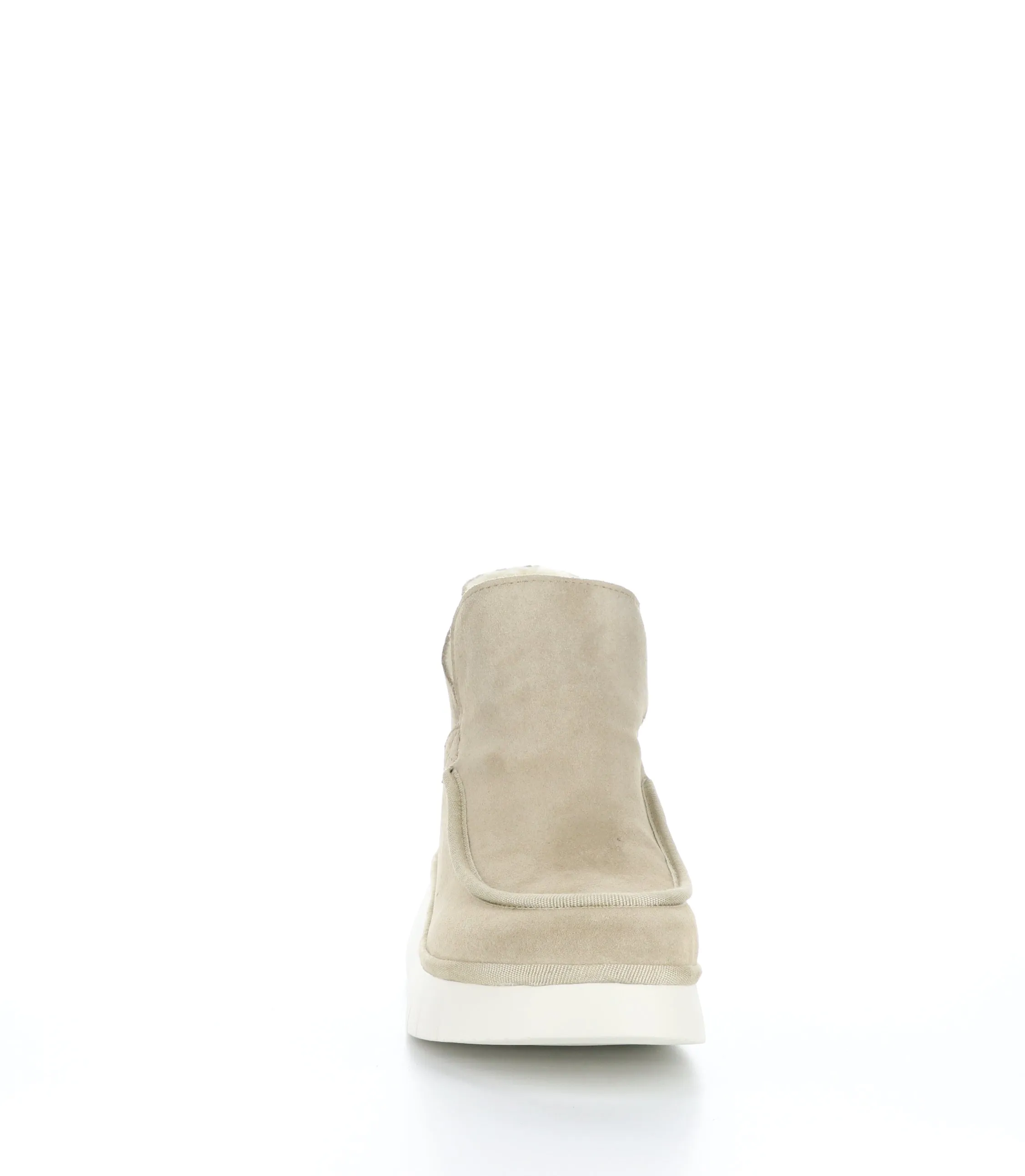 COZE348FLY Creme Round Toe Ankle Boots