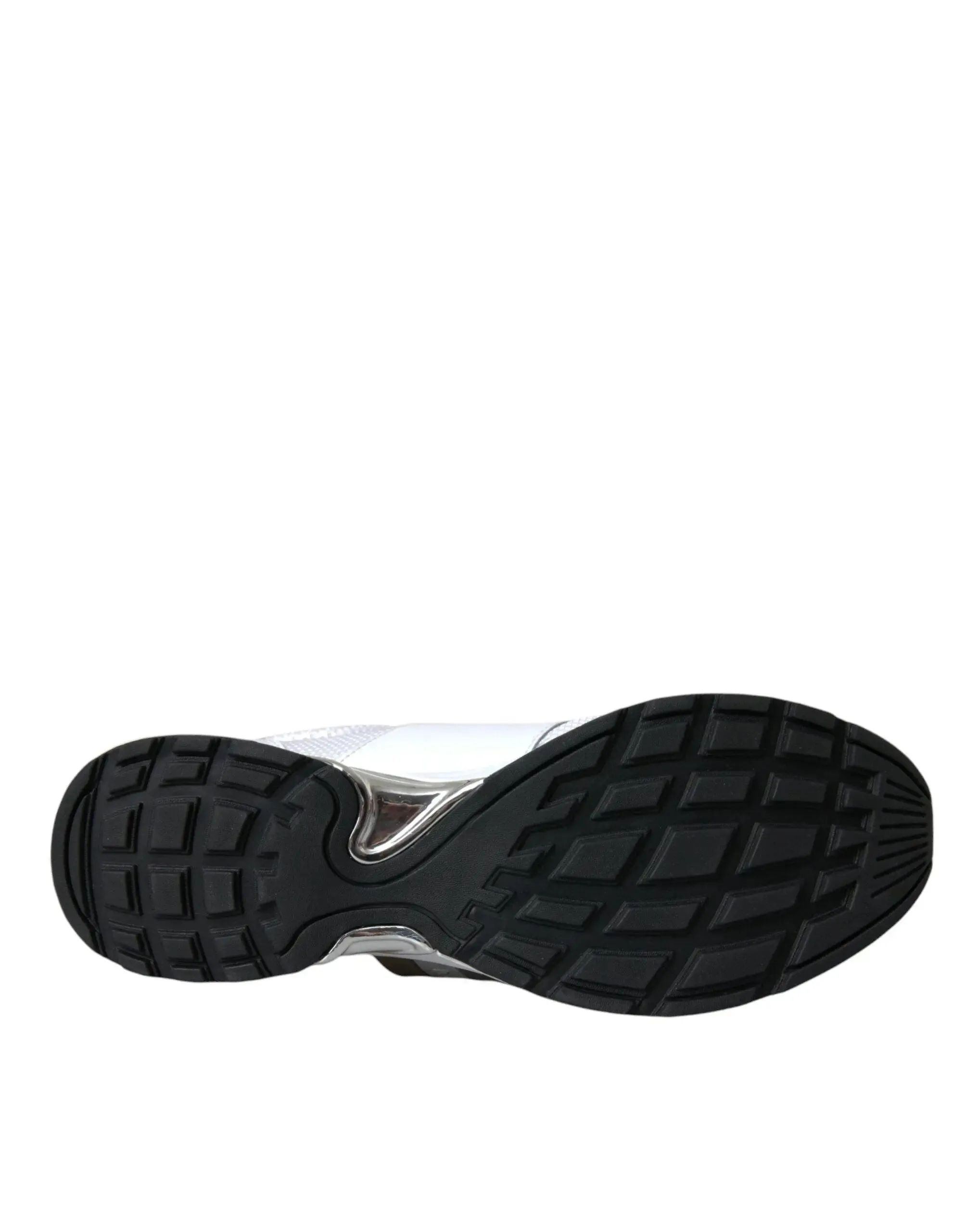 Dolce & Gabbana White Leather Low Top Sneakers