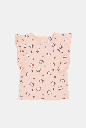 Infant Girls Pink Hello Kitty T Shirt