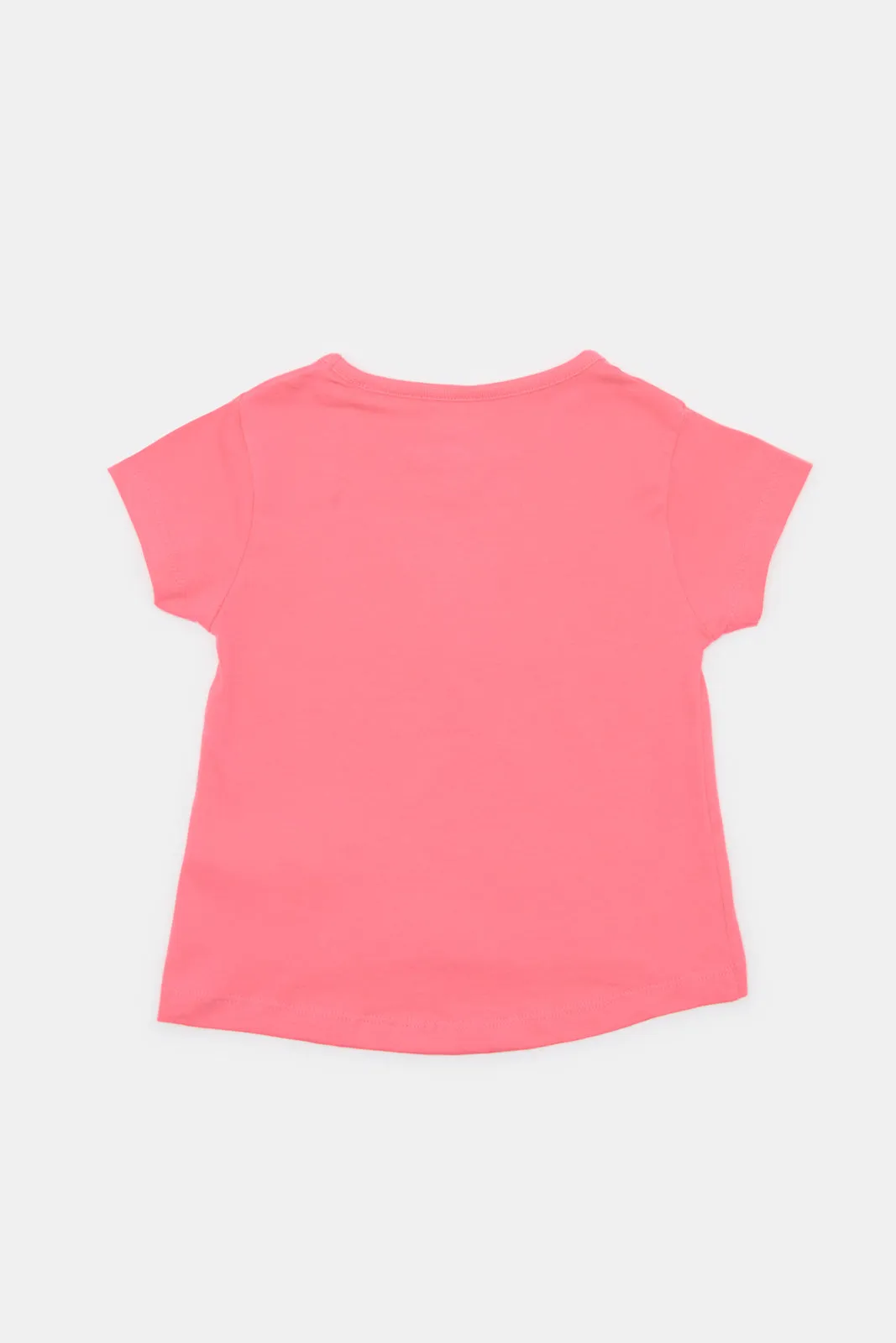 Infant Girls Pink Hello Sunshine Print T-Shirt