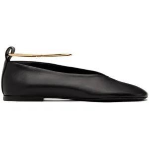 Jil Sander Black Classic Anklet Ballerina Flats