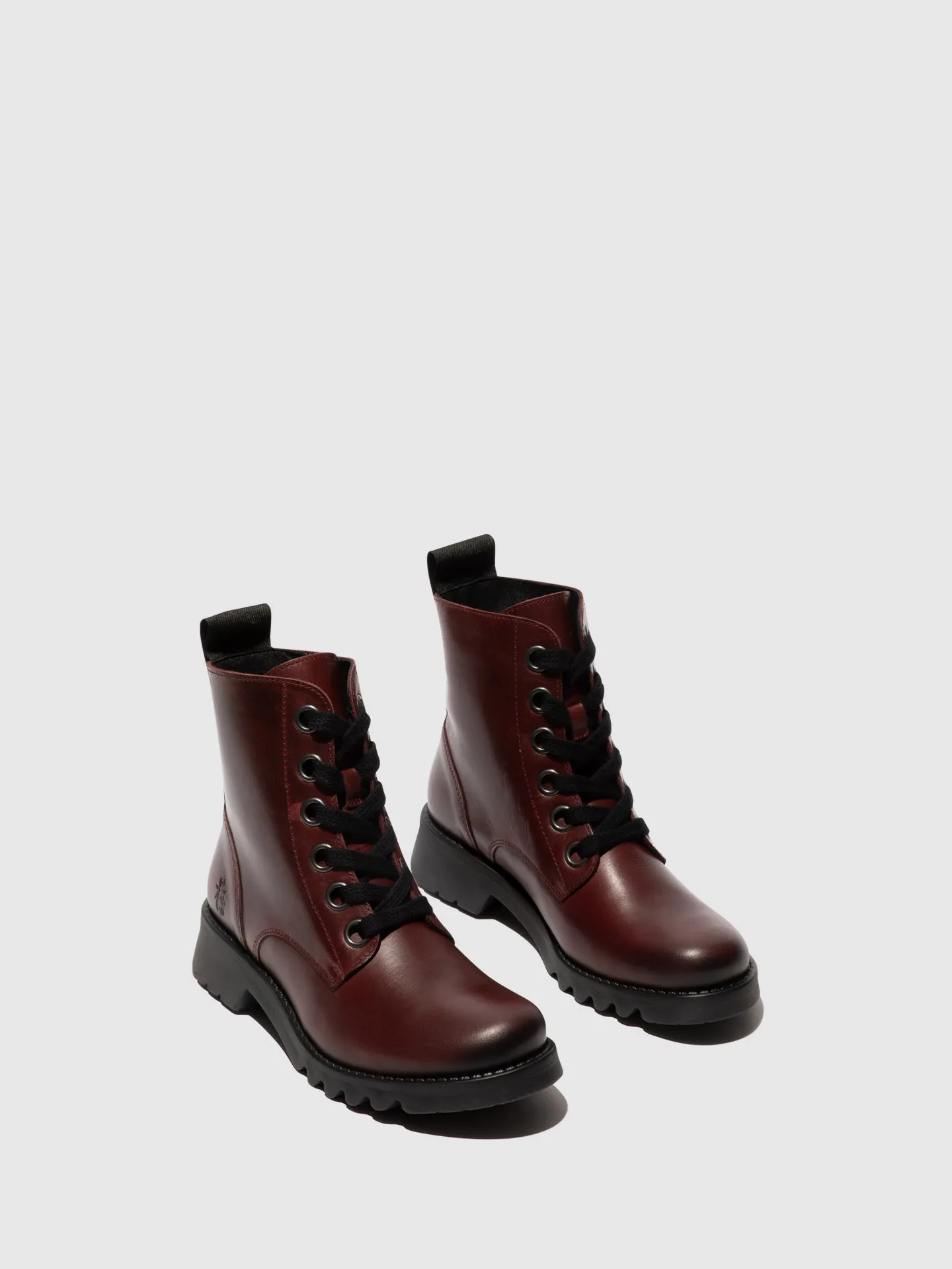 Lace-up Ankle Boots RAGI539FLY PURPLE (BLACK SOLE)