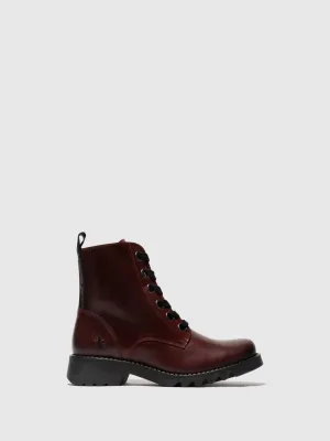 Lace-up Ankle Boots RAGI539FLY PURPLE (BLACK SOLE)