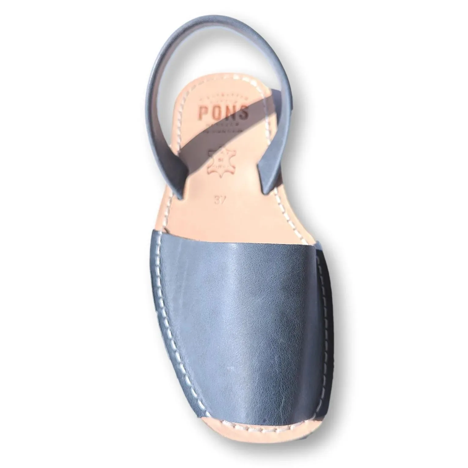 Leather Denim Blue Pons