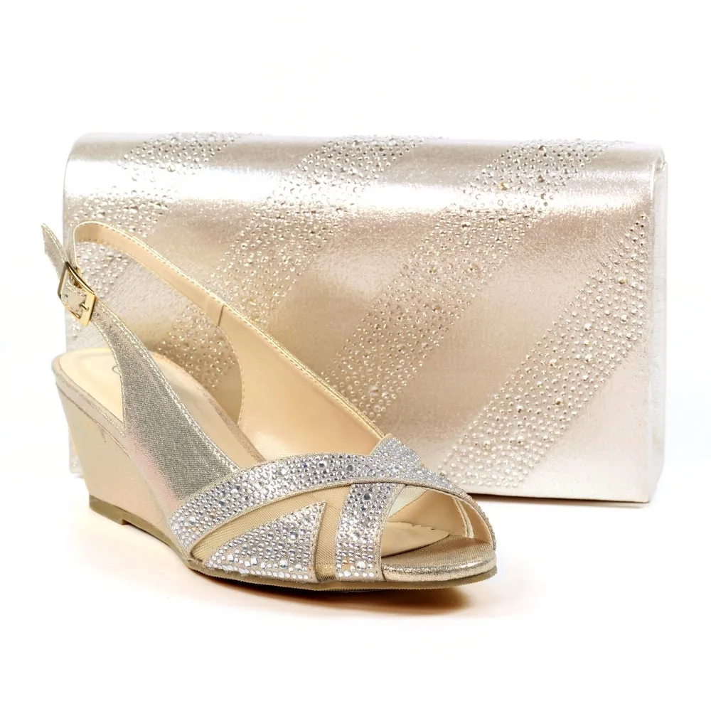 Lunar Emmerline Occasion Wear Shoe Gold FLR06GD