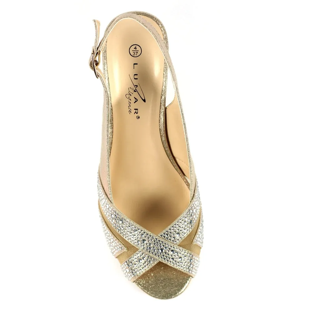 Lunar Emmerline Occasion Wear Shoe Gold FLR06GD