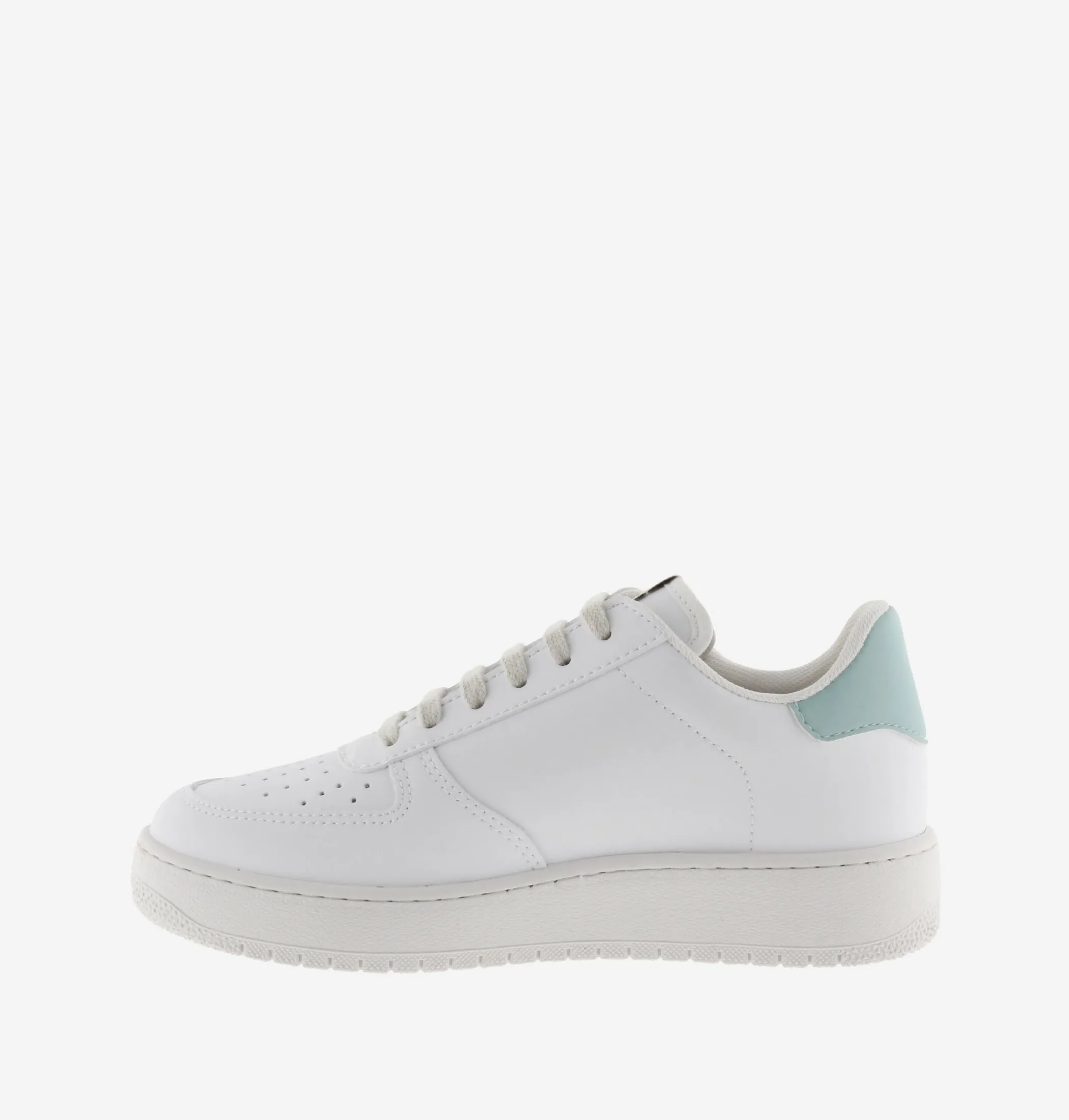 Madrid Contrast Faux Leather Trainer