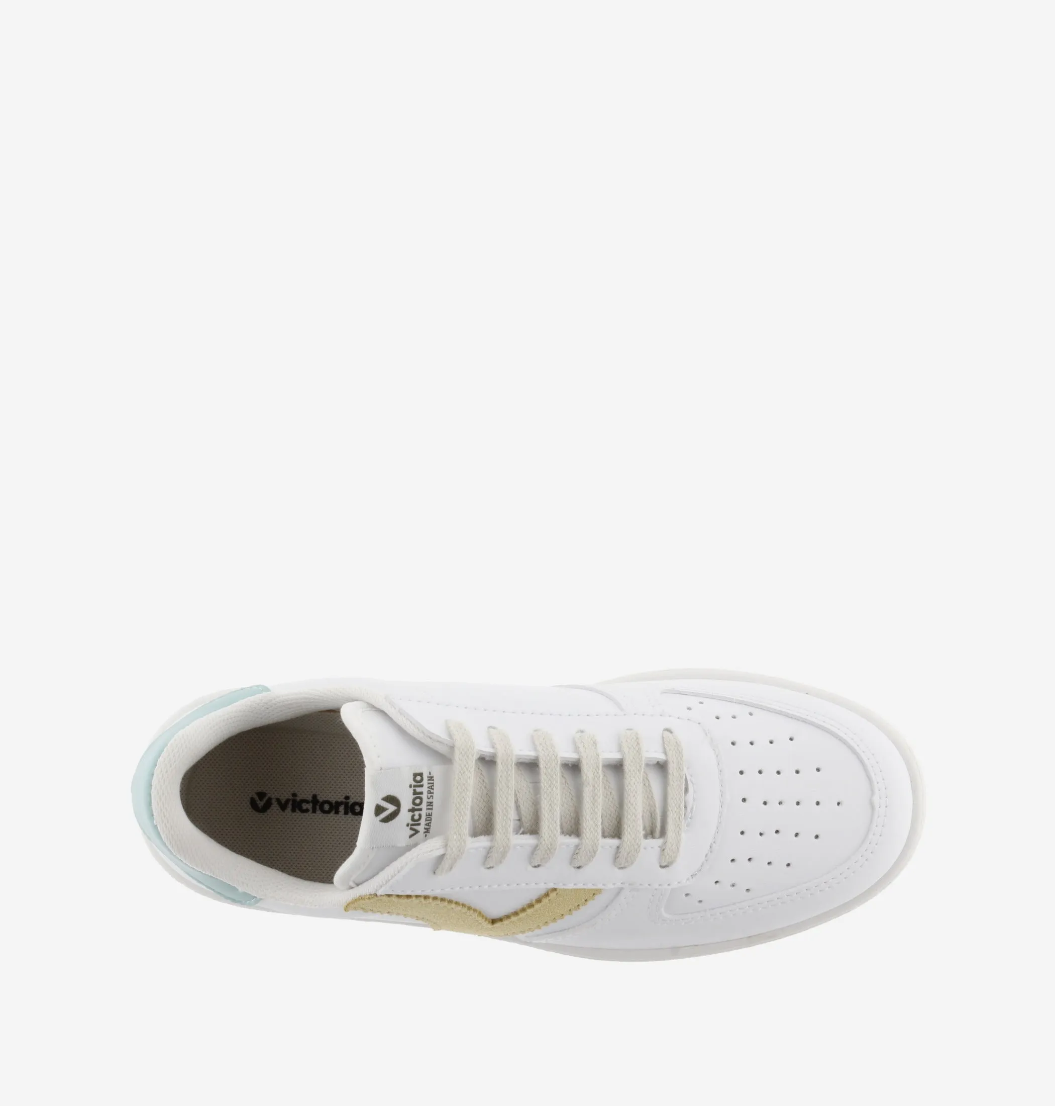Madrid Contrast Faux Leather Trainer