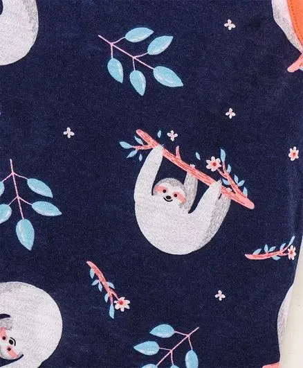 Monkeys Printed Tshirt - Navy