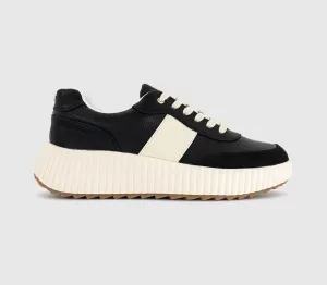 Office Twilight Side Stripe Runner Black Uk Size 5