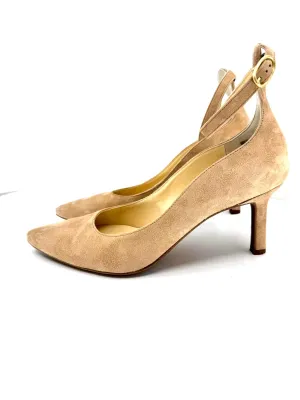 PAUL GREEN ANNIE DEER SUEDE ANKLE STRAP PUMPS