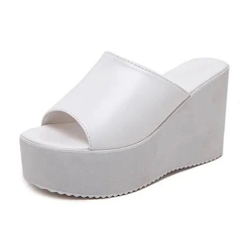 Platform High Heels Summer Slip On Women's Wedge Sandals