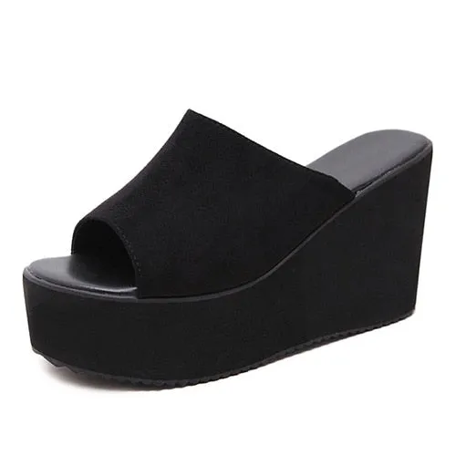 Platform High Heels Summer Slip On Women's Wedge Sandals