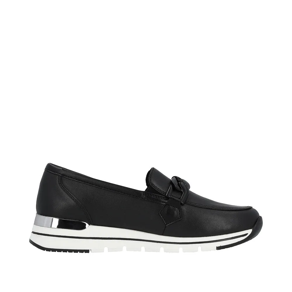 Remonte Black Wide Fit Loafer|R671100