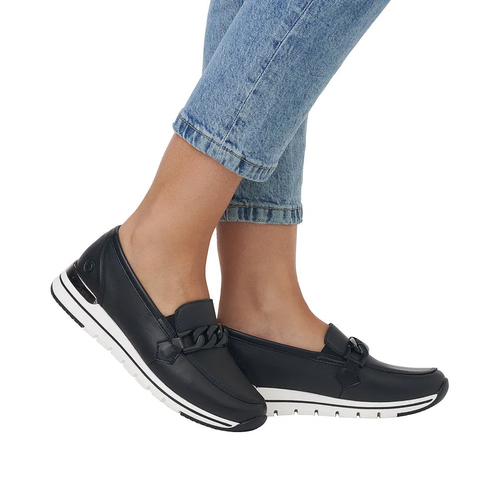 Remonte Black Wide Fit Loafer|R671100