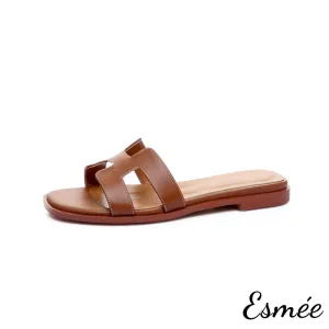 【Size 38 Special Offer】Leather Flat Sandals