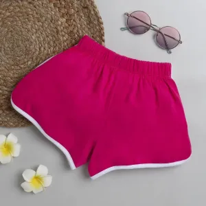Solid Sports Shorts - Magenta