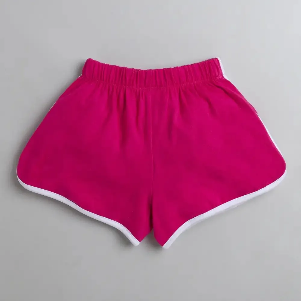 Solid Sports Shorts - Magenta