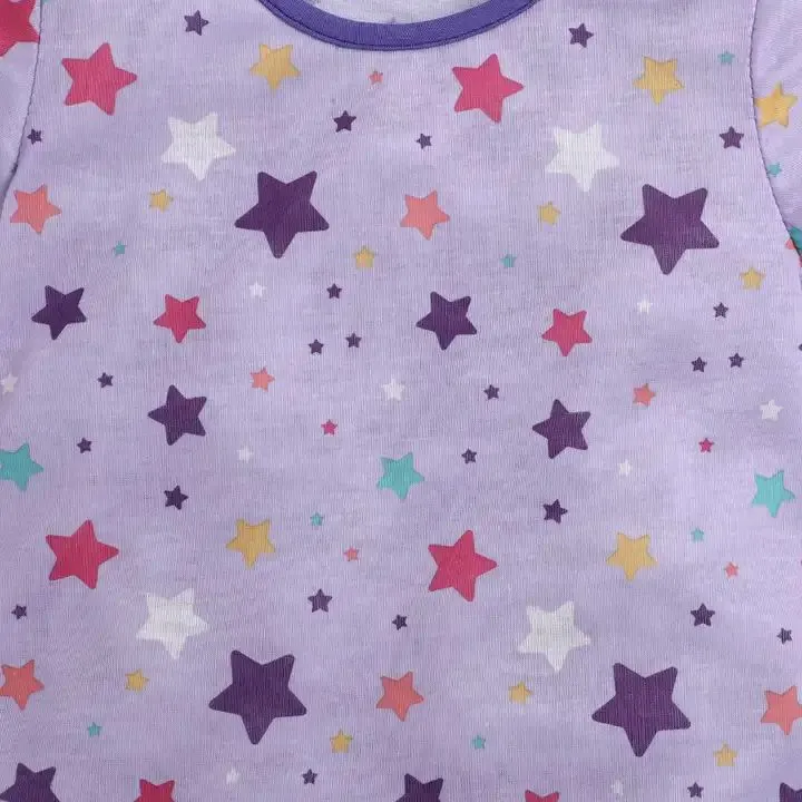 Stars Printed Top - Purple