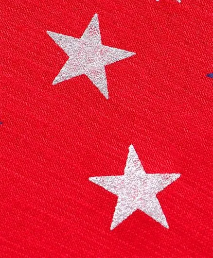 Stars Printed Tshirt - Red