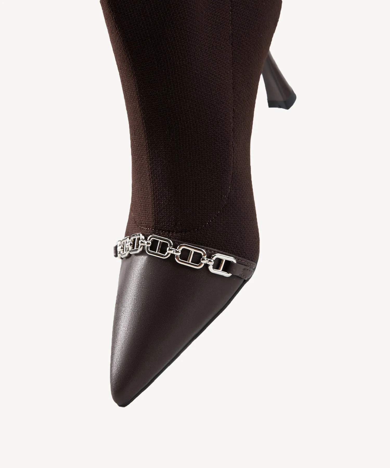 Trendy Pointed Toe Sock Ankle Boots