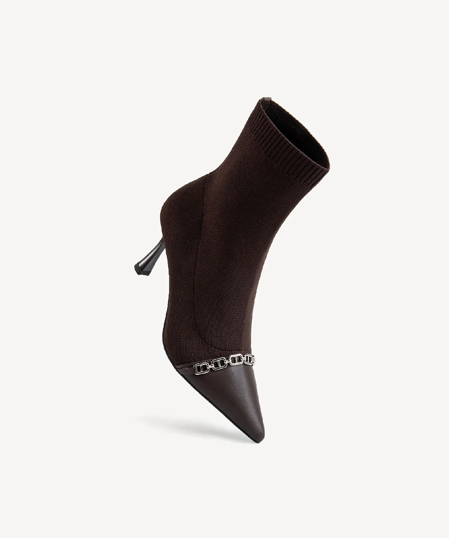 Trendy Pointed Toe Sock Ankle Boots