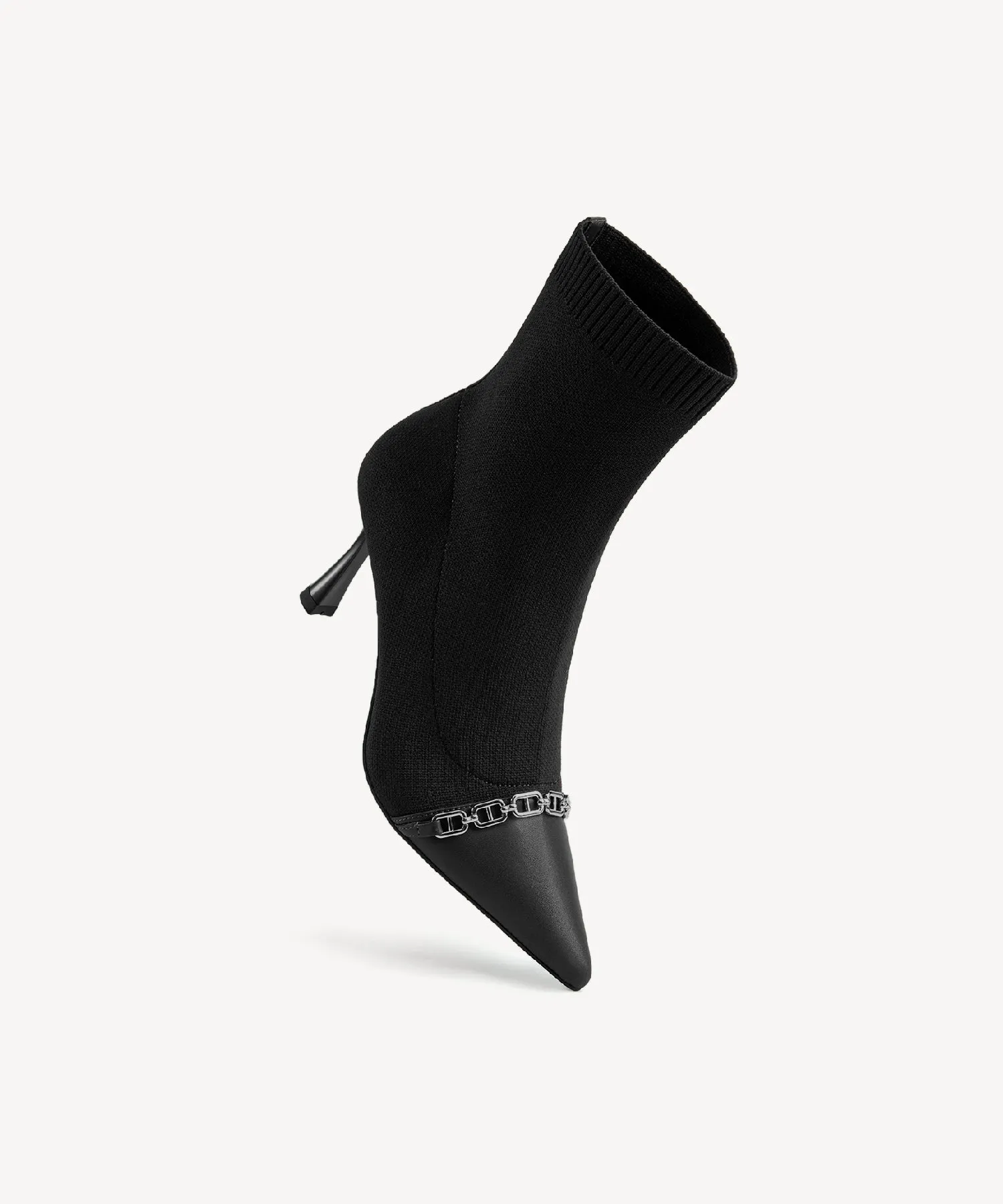 Trendy Pointed Toe Sock Ankle Boots