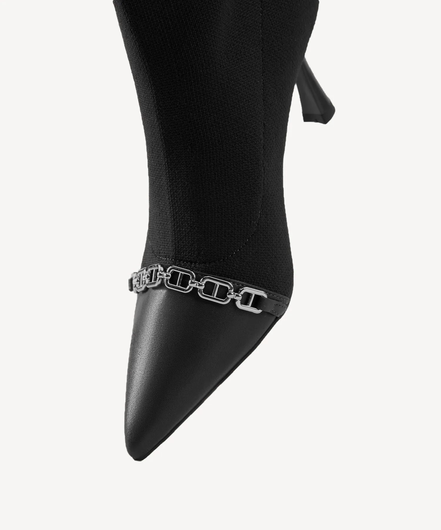Trendy Pointed Toe Sock Ankle Boots