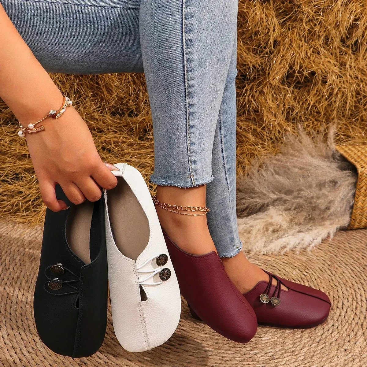 Twin Charm Minimalist Flats