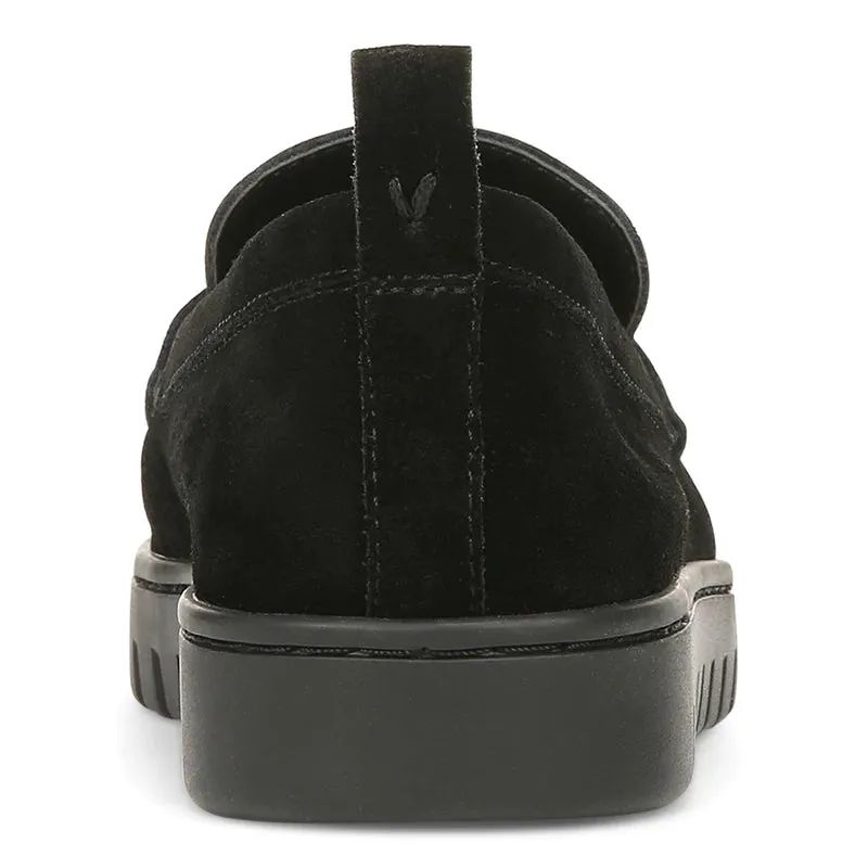 Uptown Loafer - Black Suede