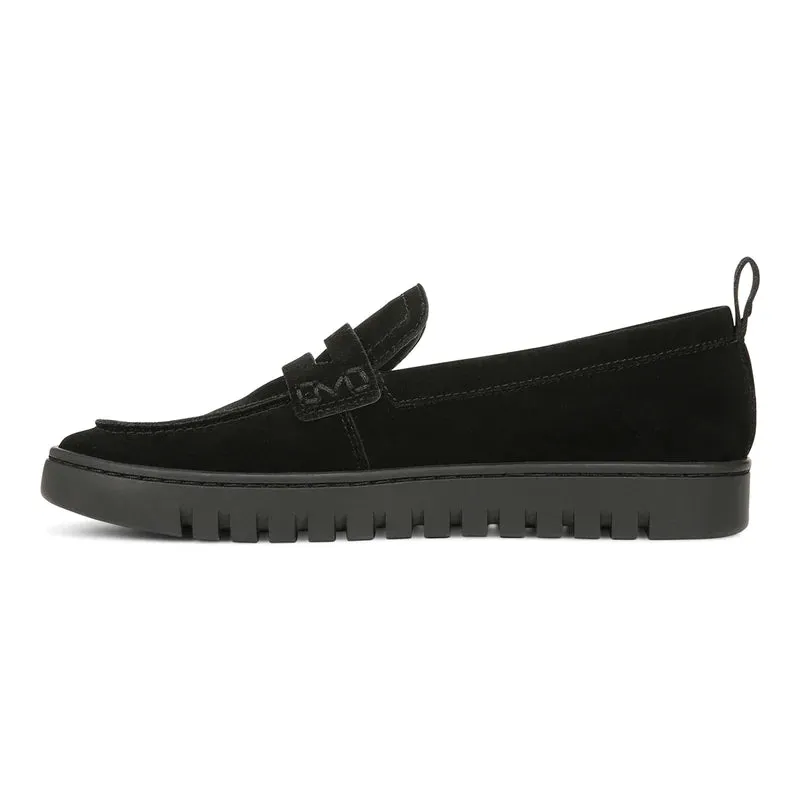 Uptown Loafer - Black Suede