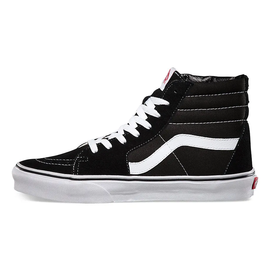 VANS Sk8-Hi Black/Black/White Shoes