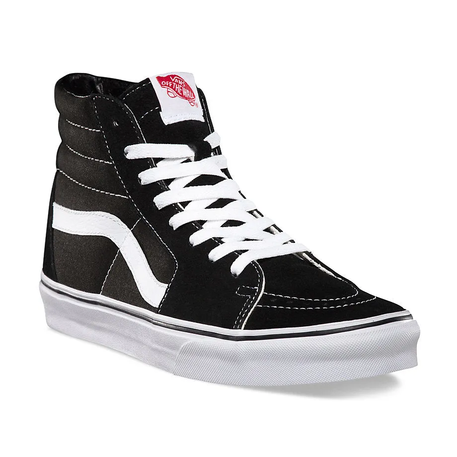 VANS Sk8-Hi Black/Black/White Shoes