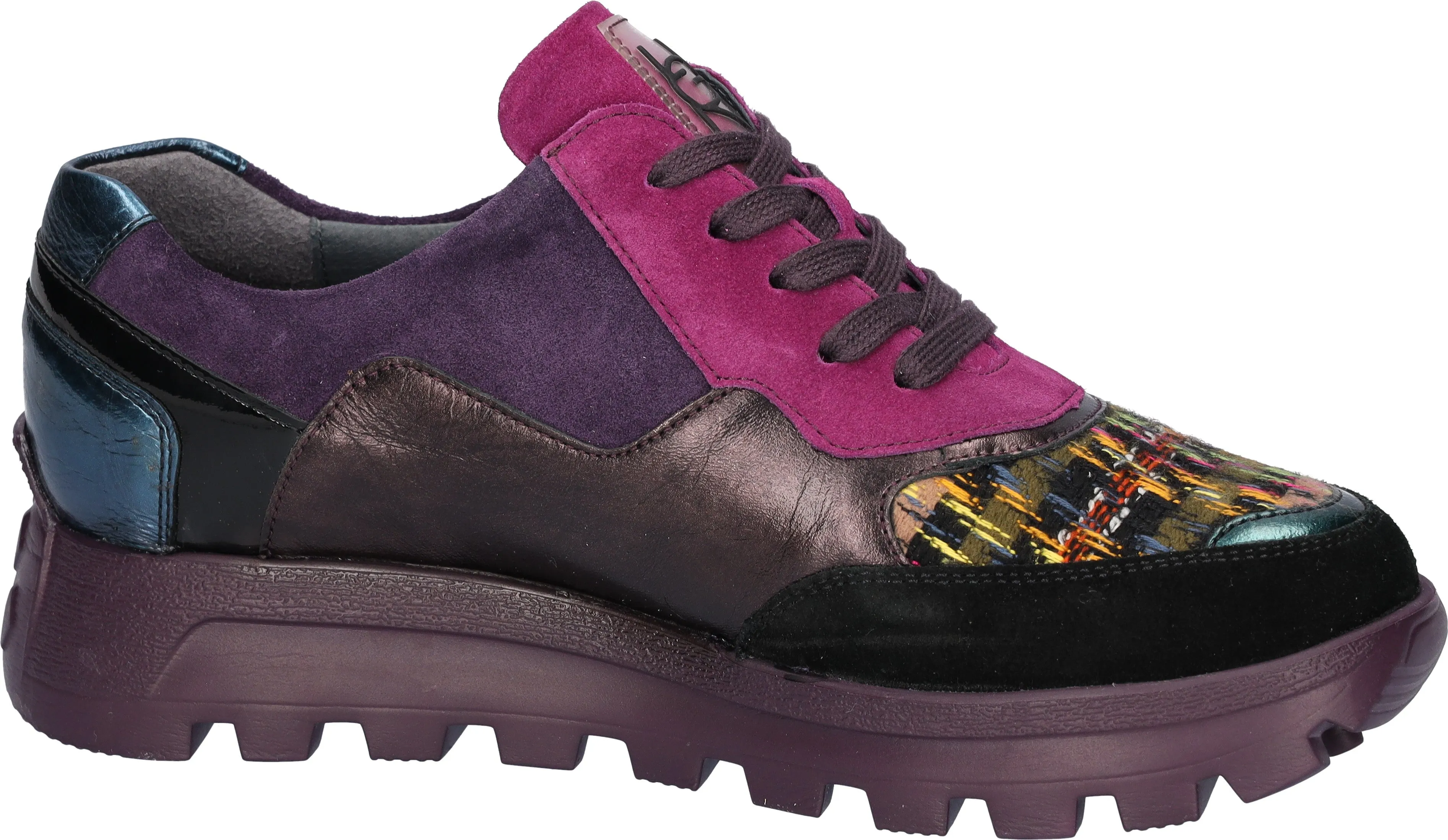 Waldlaufer Ladies Lace Multi Texture Sneaker