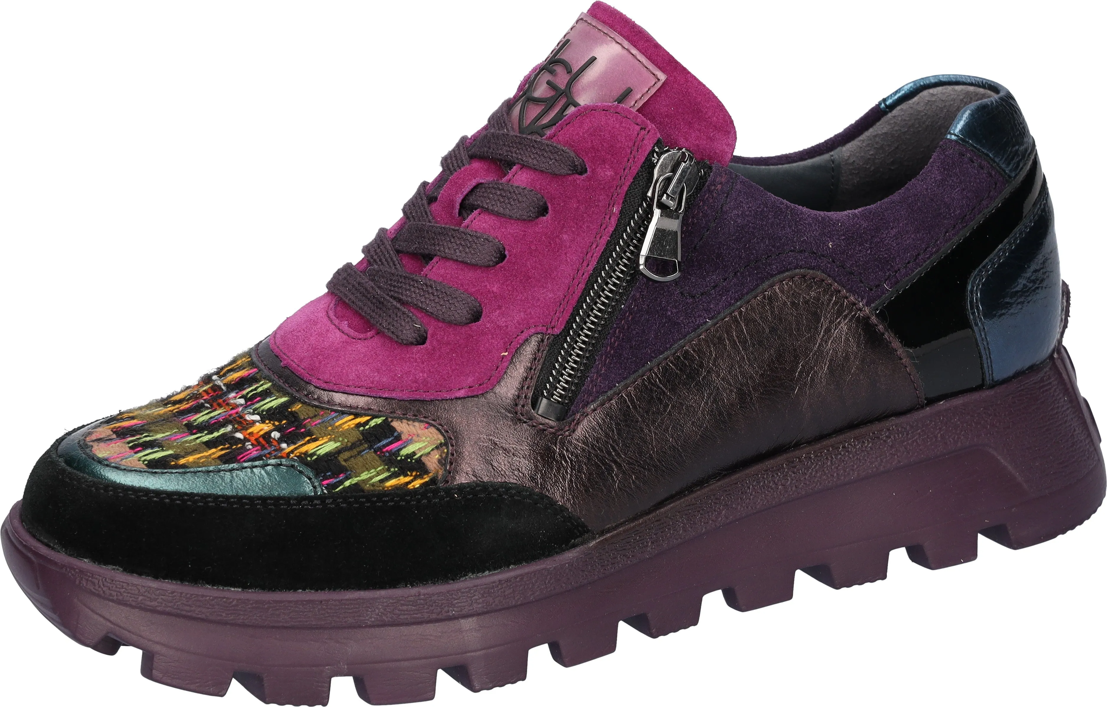 Waldlaufer Ladies Lace Multi Texture Sneaker