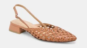 Women's Dolce Vita Birdie Slingback Mule  Woven Leather Summer Flat