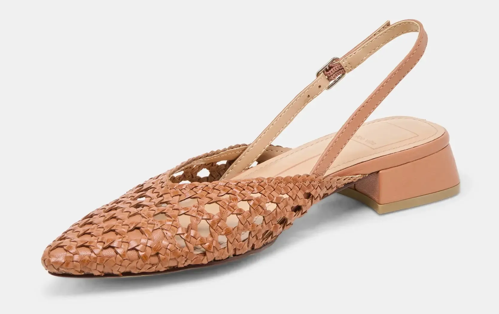 Women's Dolce Vita Birdie Slingback Mule  Woven Leather Summer Flat